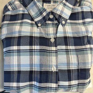 cabin creek blouse wrinkle free/stain release navy blue/white size 20W